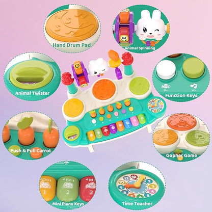 20 in 1 Baby Musical Toys – Interactive Piano Keyboard Drum Set for 6 9 12 18 Month, Toddlers 1-4, Educational Learning Toys for Boys Girls, First Birthday Gift 1 2 3 4 Year Old, Infant Toys