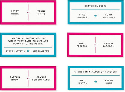 Brass Monkey Debatable Battle Edition – Social Party Game with 400 'Who Would Win in A Fight' Prompts to Argue About, 2+ Players