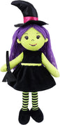 June Garden 14" Snuggle Cutie Sophie - Soft Cuddly Witch Doll - Adorable for Kids & Toddlers - M