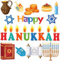 20 PCS Hanukkah Thick Gel Clings Chanukah Window Gel Clings Decals Stickers for Kids Toddlers and Adults Home Airplane Classroom Nursery Winter Holiday Party Supplies Decorations Removable and