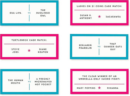 Brass Monkey Debatable Battle Edition – Social Party Game with 400 'Who Would Win in A Fight' Prompts to Argue About, 2+ Players