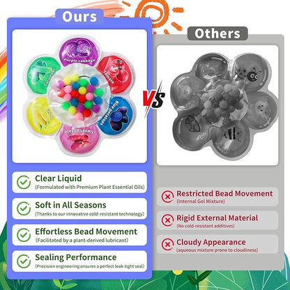 Color Sorting Sensory Toys, Sensory Toys for Toddlers, Sensory Calming Tools for Kids, Quiet Fidget ,Color Matching Game (Multicolor- Vegetable)
