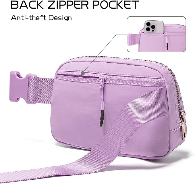 Gitus Gifts for 8 9 10 11 12 Year Old Girls Belt Bag Fanny Pack Crossbody Bags with Initial Letter Patch Cute Stuff Birthday Gifts for Teen Girls Women Personalized Trend Stuff (Lavender-K)