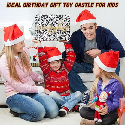 Mostop Medieval Castle Knight Toy Soldier Figures Army Men Toys, The Medieval Times Middle Ages Castle Building Toy Piracy Knight Action Figurines with with 20 Piracies, 12 Soldiers, 200 Mini Army Men