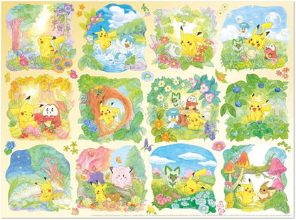 Buffalo Games - Sapphire Select - Pokemon - Scenic Pokemon - 1000 Piece Jigsaw Puzzle – Challenging & Fun – Blue Core Puzzle Board – Giftable Display Box - Full Size Poster Included