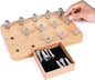 Beech Wood Occupational Therapy Wooden Pegboard with 15 Holes & 3-Size Bolts - Stroke Therapy Tools Equipment for Adults Fine Motor Skills, Hand Therapy Peg Board for Finger Dexterity Toys Exercises