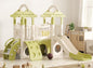 XJD 9 in 1 Toddler Slide, Jungle Slide with Basketball Hoop, Tunnel and Storage Space, Outdoor Indoor for Toddlers Age 1+,Tree House Design Toddlers Outdoor Indoor Playground (Green)