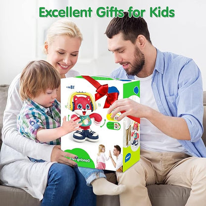 Baby Toys, Dancing Cat for Baby Boys & Girls with Music & Recording, Kids Interactive Early Learning Educational Toddler Toys for 2 3 Year Old Boys Girls with Sound Lights Effect Birthday Xmas Gift