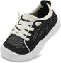 JIASUQI Toddler Shoes for Boys Girls Slip on Sneakers Wide Toe Walking Shoes Toddler Sock Shoes