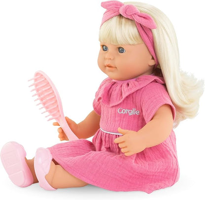 Corolle Jade - 14" Soft Baby Doll with Vanilla Scent, Pink Outfit & Sleeping Eyes for Girls Ages 18 Months+, Cute Reborn Realistic Baby Dolls for 2 Year Old Girls