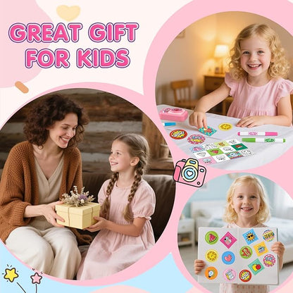 Puffy Sticker Maker Kit for Kids - Make Your Own 3D Stickers Ages 6-10 - Create DIY Craft Machine Unicorn Arts and Crafts Kits for Girls & Boys (90 Stickers)