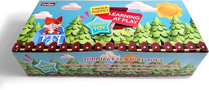 Oriate Animal Toddler Learning Toys, Sensory Learning Toy Safari Animal for Counting Sorting, Zoo Animals Educational Finger Puppets Stacking Montessori Toys, Kids Birthday Gift 20Pcs 12M+