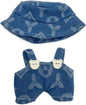 17cm Clothes Set(NO Doll),Hat & Overalls Set for 17cm Accessories Suit,Stylish Adorable Dolls Clothes Accessories,Cute Clothes for Dress up Unique Style (Style H)