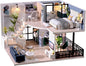 Fsolis DIY Miniature Dollhouse Kit - Tiny House Modern Mini Scene Kit 3D Puzzles for Adults and Teenagers, Gifts for Women Teenagers Craft Lovers (Cozy Time)