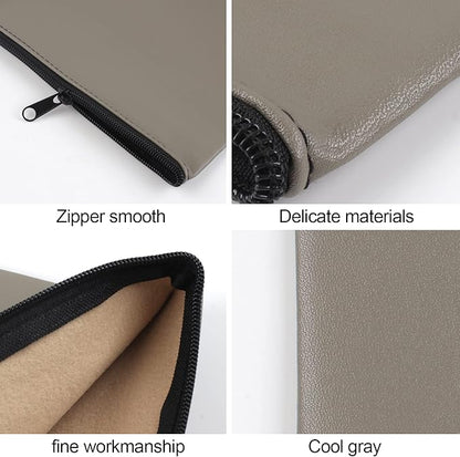 2 Pieces Money Bags With Zipper , 11x6.1 inch Money Pouch, Bank Bag, Cash Bag , Check Wallet, Cosmetics(Gray)