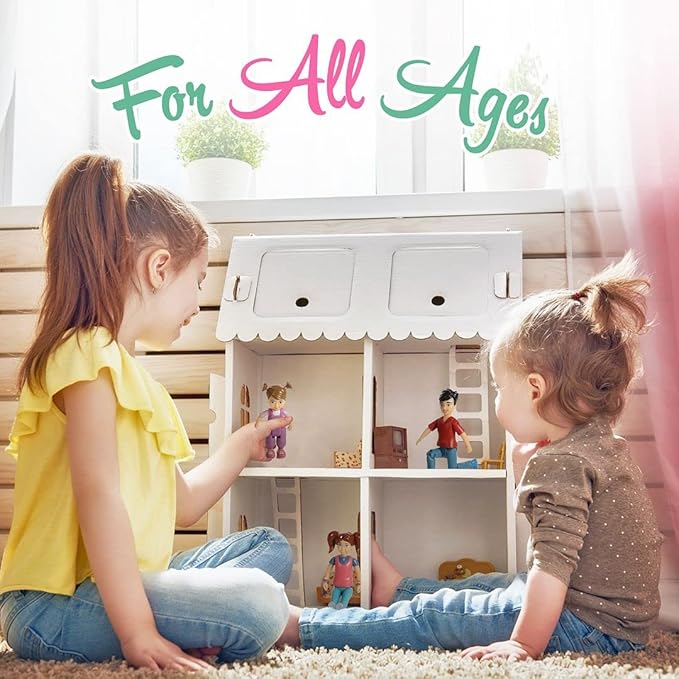 Beverly Hills Sweet Li'l Family Dollhouse People Set of 3 Action Figure Set: Boy, Girl, and Toddler