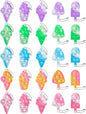 25Pcs Mini Ice Cream Pop Keychain Fidget Toys, Ice Cream Party Favors Supplies, Silicone Mini Pop Toys Birthday for Kids Anxiety Stress Reliever for Adults