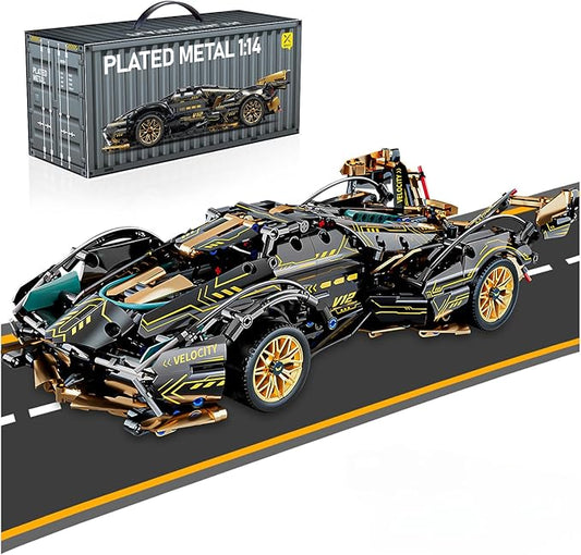 Sport Car Building Block Sets for Adults,Race Car Collectible 1:14 Model Scale Engineering Toy Birthday Gifts for Men Teens Boys Car Fans 8+ 8-12 12-16 13 14 14+