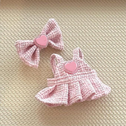 17cm Doll Clothes Set & Outfit Set for 17cm Dolls - Premium Fashion Dresses with Accessories, Luxury Chic Doll Clothing & Style Bundle,Just Clothes (Style F)
