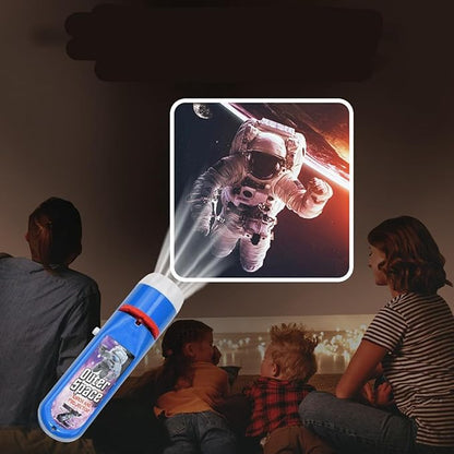 Georgie Porgy Children Projector Toys Educational Science Set Wall Ceiling Tent Torch Solar System Planet Toys Gifts Flashlight for Kids Boys Girls (Outer Space)