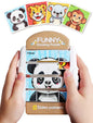 16-Piece Rotating Puzzles for Kids 4-6, Toddlers Puzzles 2-4, Road Trip, Airplane Activities Game, Travel Toys - Brain Teaser, Fine Motor Skills - Birthday Gifts Boys & Girls - Animals
