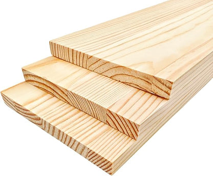 3PCS Rectangle Wood Boards Unfinished Wood Blocks for Crafting, 11.8x3.9x0.4in Blank Whittling Wooden Blocks for Wood Carving,Painting & Burning