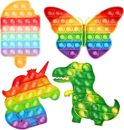 Fidget Toys, 120 Pack Fidgets Set Stocking Stuffers for Kids Party Favors Autism Sensory Toy Bulk Adults Kids Boys Girls Teens Stress Autistic ADHD Anxiety Carnival Treasure Classroom Prizes