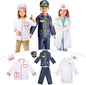 LOYO Kids Role Play Dress Up Clothes for 3-8 Years Old Play, 3 Sets Policeman/Chef/Doctor Costume for Kids And Toddlers Boys and Girls Halloween Costumes