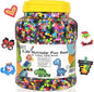 23,000 pcs Fuse Beads Kit for Kids Crafts, 30 Colors Iron Beads Set with 3 Pegboards, 5 Ironing Paper, 10 Patterns, Gifts for Birthday Christmas, Multicolor 5mm Melty Beads Bulk Refill Kit by Inscraft