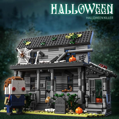 Halloween House Building Blocks Kits, Present for Friends and Fans，Collectible Decoration Building Toy(797 Pieces) Compatible with Lego