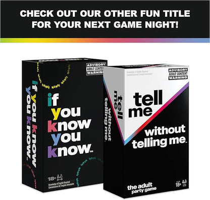 Spin Master Games, If You Know You Know IYKYK Card Game, Adult Party Game for Bachelorette Parties, College, Birthday, for Adults & Teens Ages 18+
