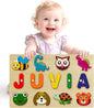 Name Puzzle for Kids Personalized - Custom Name Puzzles for Toddlers 1-3, Customized Wooden Animal Puzzle, Baby Gifts, Baby Shower, Christmas, Newbaby Gift, Gifts for 0 1 2 3 Years Old