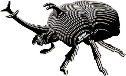 Eugy Rhino Beetle 3D Puzzle - 34 Piece Eco-Friendly Educational Toy Puzzle for Boys, Girls & Kids Ages 6+