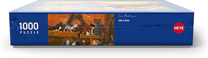 MyPuzzle Cats in Paris - Sven Hartmann - Premium 1000 Piece Jigsaw Puzzle for Adults