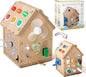 Sound and Light Busy House Wooden Montessori Busy Board, Light Switch Games Toddler Sensory Toys Montessori Toys for 3+ Year Old Gifts for Boys and Girls