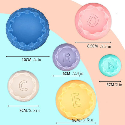 Stacking Balls Soft Toys for Babies 6 12 18 Months 1 Year Old Girls Boys - Toddlers Sensory Educational Montessori Baby Blocks - Infant Newborn Teething Learning Stacker Cups-Easter Basket
