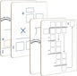 Dry Erase Multiplication & Division Board 9"x12" Double Sided Practice Whiteboard with 2x1 & 2x2 Digit Multiplication for Home, School, Classroom, Kids, Students Math Manipulatives Lapboard