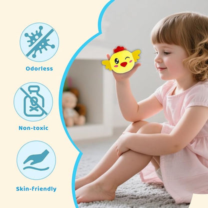 RedCrab Farm Animal Baby Toys for 6-12 Months, Soft Barn with 6PCS Stuffed Farm Animals, Rattle, Crinkle, Mirror, Sensory Toys for 6-12 Months, Montessori Toy Gift for Infants & Toddlers Birthday