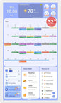 Cozyla Mate Digital Calendar+ 2: 32 Inch Wall Touch Screen Chore Chart Customize Dashboard Smart Electronic Calendar for Family Schedules Meal Planner Supports All Google Play Apps Wall Mount White
