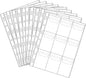 9 Pocket Coin Pages, 10 Sheets Plastic Coin Holders Stamp Collector Supplies for Coin Stamp Currency Collection