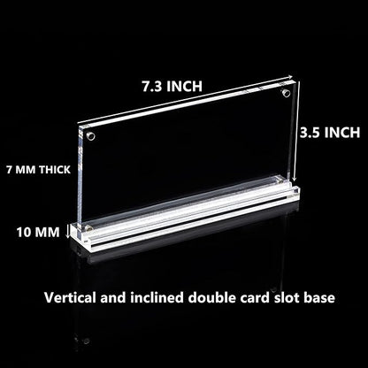 IEEK Acrylic Dollar Bill Frame Currency Holder Clear Paper Money Holders for Collectors Currency Ticket Protector Dollar Bill Display Stand,7.3 x 3.5 Inch,2 Pack