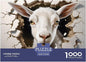 Sheep for Adults Fun Thickened Wooden Jigsaw Puzzles 1000 Piece 3D Animal Toy Intellectual Game Home Decoration Education Game Stress Relief Toy Challenge Educational 1000pcs (75x50cm)