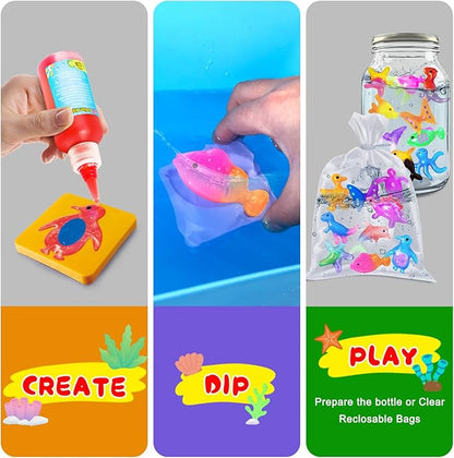 UNGLINGA Magic Water Elf Toy Kit for Kids - 8 Colors Toys Craft Creative Birthday Gifts for Boys Girls Age 5 6 7 8 9 10 11 12