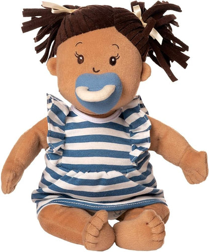 Manhattan Toy Baby Stella Beige with Brown Hair 15" Soft First Baby Doll