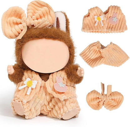 2 Set Doll Clothes for 17cm Standing/Sitting Doll - Accessories Clothes Dress up for Dolls Outfit Included Figures Clothing and Hat for Girl Woman (LB14+LB15)
