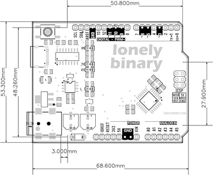 Sakura Pink UNO R3 Silver Edition Type-C Lead-Free ATmega328P Development Board – Compatible with Arduino IDE, for DIY & STEM Projects (1-Pack Sakura Pink)