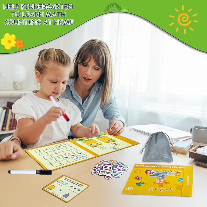 Magnetic Math Games for Addition & Subtraction Math Manipulatives Educational Toys Montessori Math for Kindergarten Learning Activities