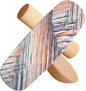 Wooden Balance Board with Cork Roller, 31.5 x 11.8 inch Board, Training Balance Trainer