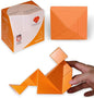 Pickagram Tangram 3D Magnetic Puzzle for Kids (8-12), Adults & Seniors | STEM Certified Fidget Puzzle - Magnetic Pattern Blocks for Cognitive Development, Creativity & Focus - Orange