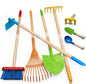 8PCS Kids Gardening Tools, Kids Rake and Shovel Set, Toddler Outdoor Yard Tools, Garden Toys Gifts for Boys Girls Age 3 4 5 6 7 8 Years Old